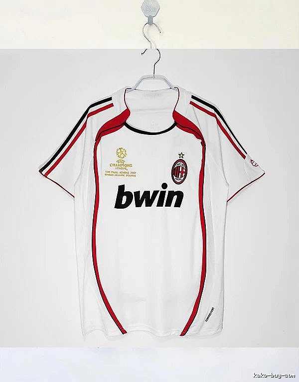 AC Milan Compact Retro soccer jersey Red Black Striped for Smart Casual Looks