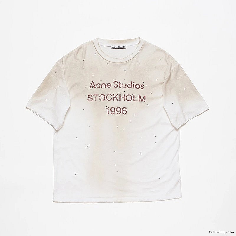 Acne Studios 2090-80 White Style Ac908056 Stockholm Logo T-Shirt Layered Outfit