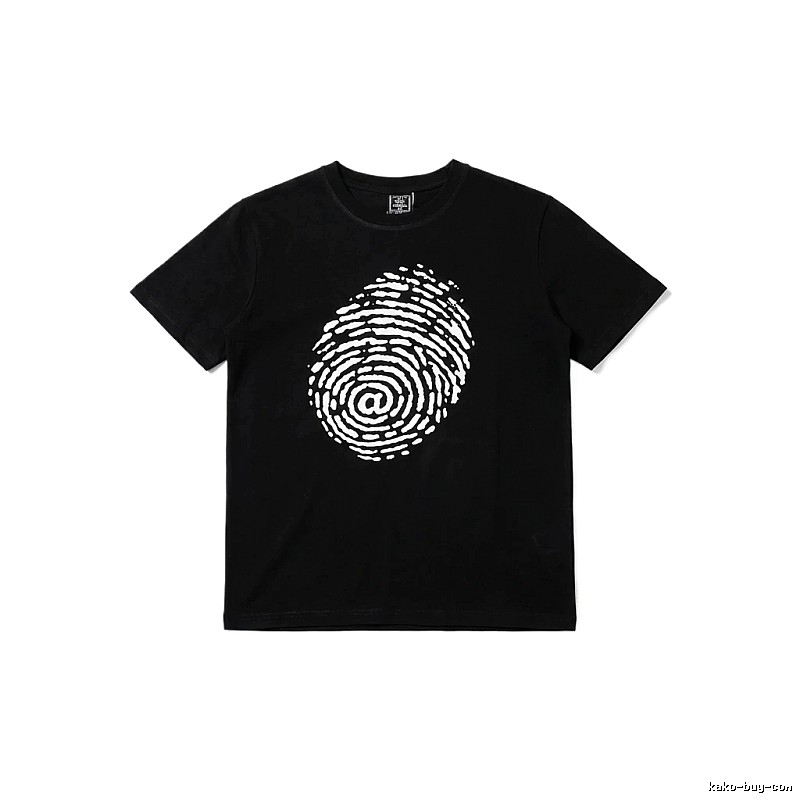 ADWYSD Fingerprint Trendy Black T-shirt