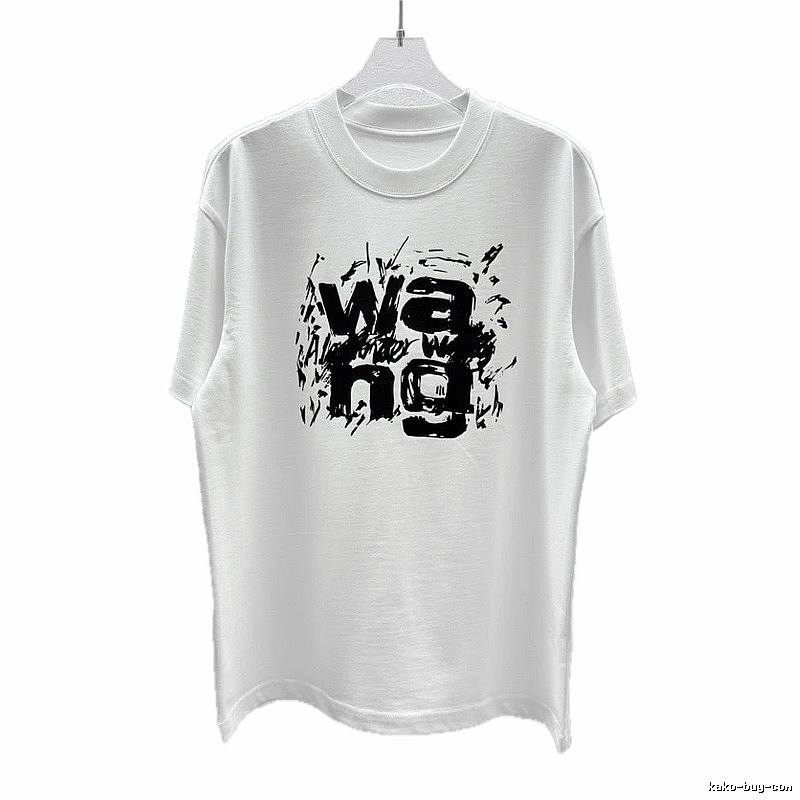 Alexander Wang Graffiti Street Style White T-Shirt