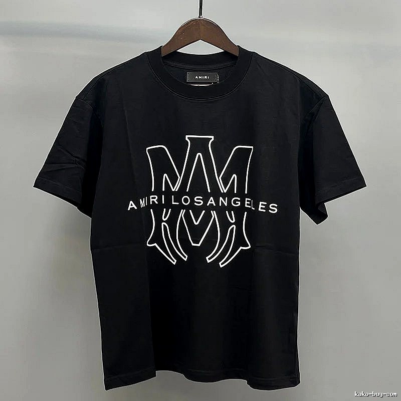 Amiri Black Records Graphic T-Shirt Easy Pairing