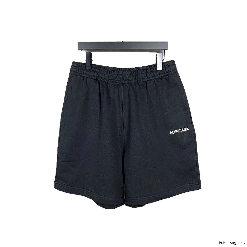 Balenciaga minimalist black shorts