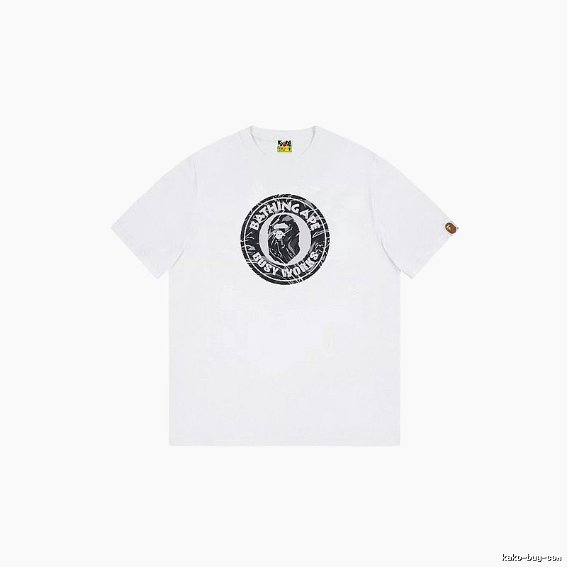 Bape classic retro style white T-shirt