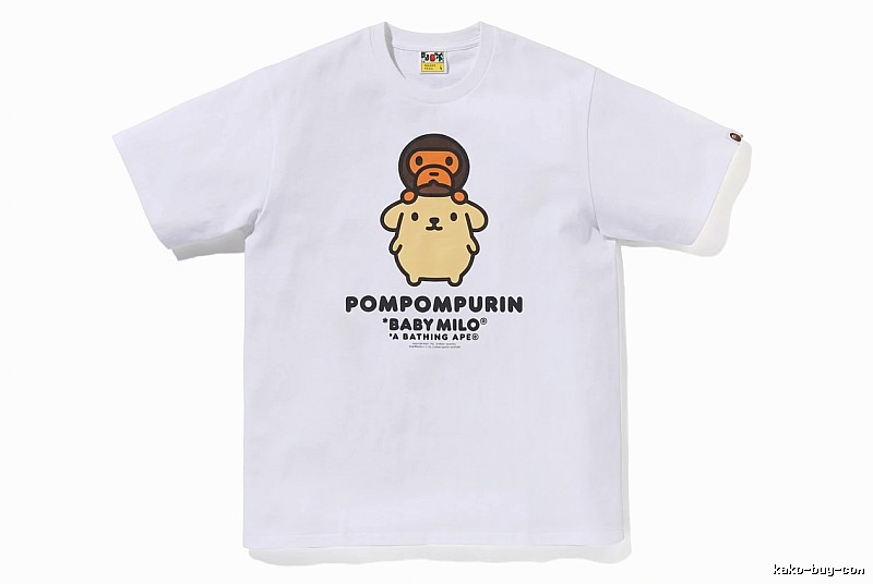 Bape x Pompompurin Co-branded Short-sleeve White