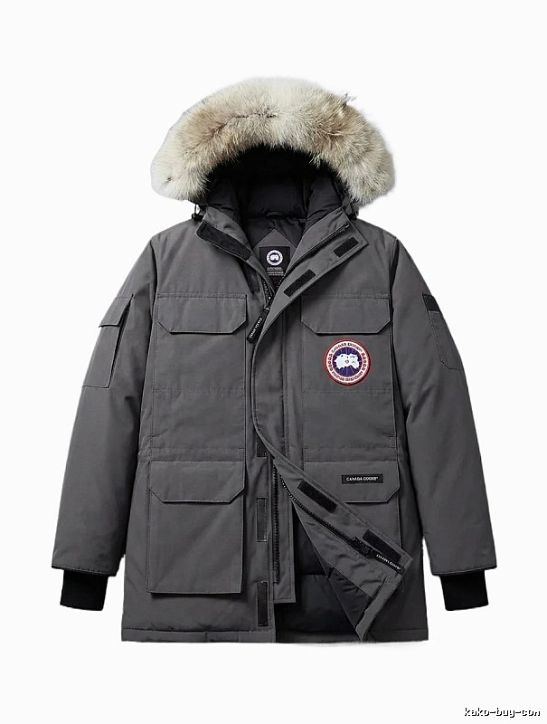 Canada Goose Parka Style Dark Grey Down Jacket