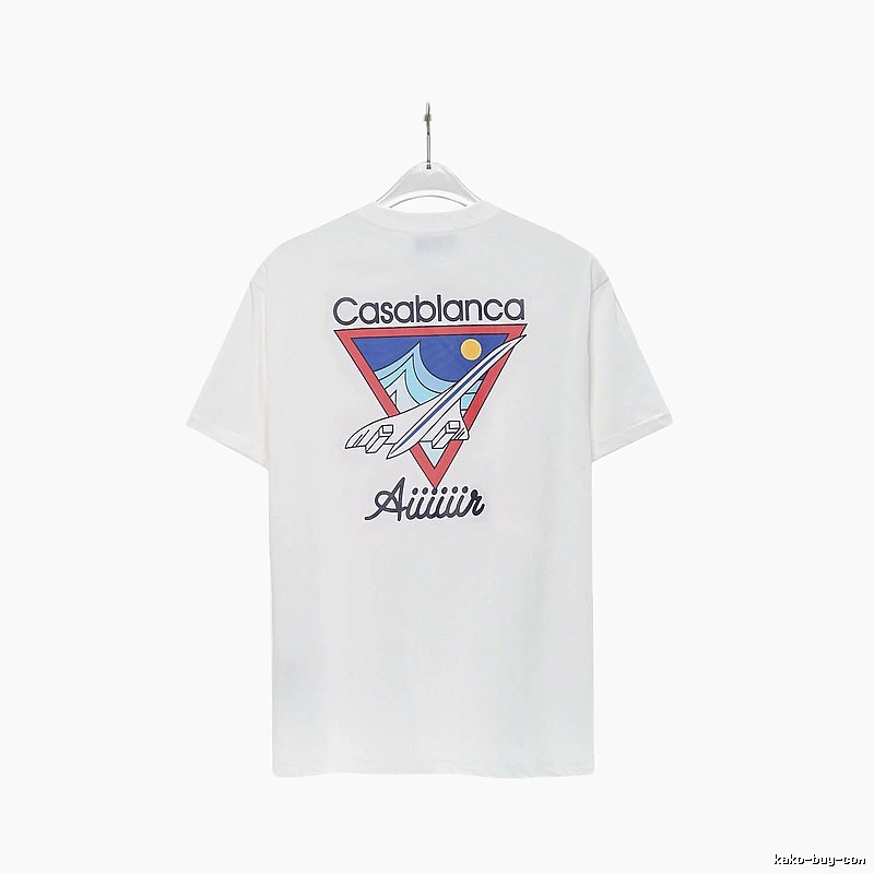 Casablanca Triangle Print White T-shirt