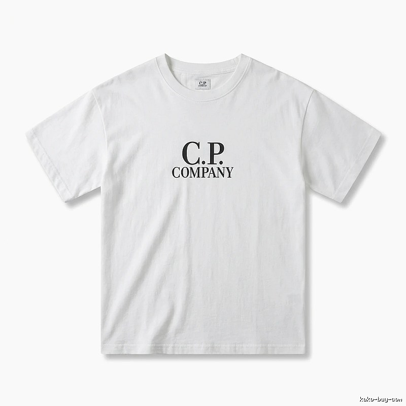C.P. COMPANY Simple Style White T-shirt