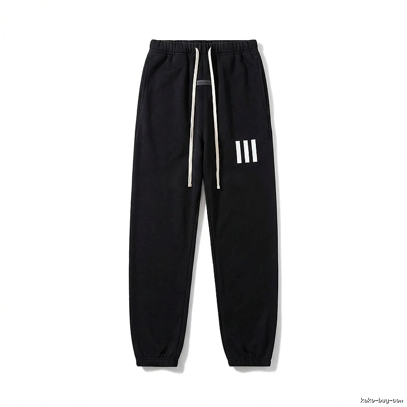 ESSENTIALS minimalist style black sweatpants