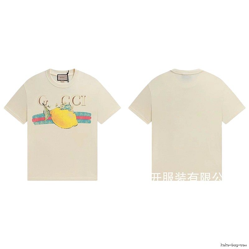 Gucci Vintage-style Off-white Lemon Print T-Shirt