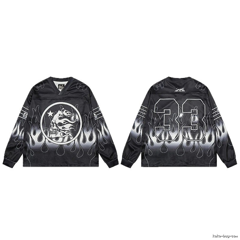 Hellstar Skull Flame High Street Black Jersey