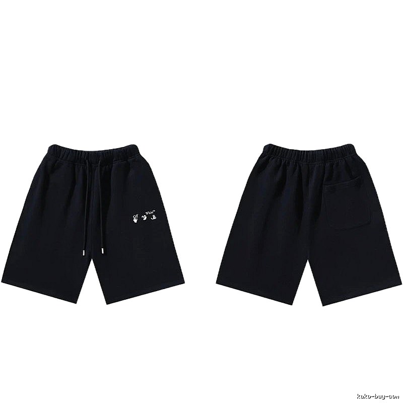 Off-White 016 Style Black Trendy and Cool Shorts