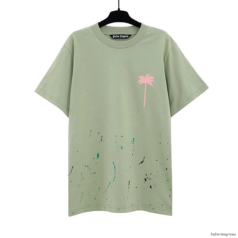 Palm Angels Urban Logo T-shirt White Palm Tree with Statement Pattern