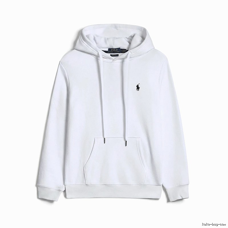 Ralph Lauren Polo white hooded sweatshirt