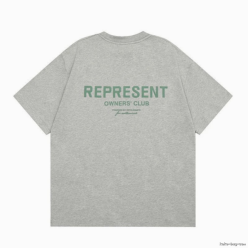 Represent Gray Style 801 Owners Club T-Shirt Casual Layering Logo