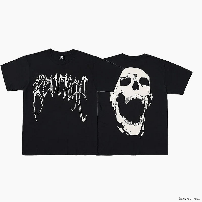 Revenge Black Skull Graphic T-Shirt Travel Styling