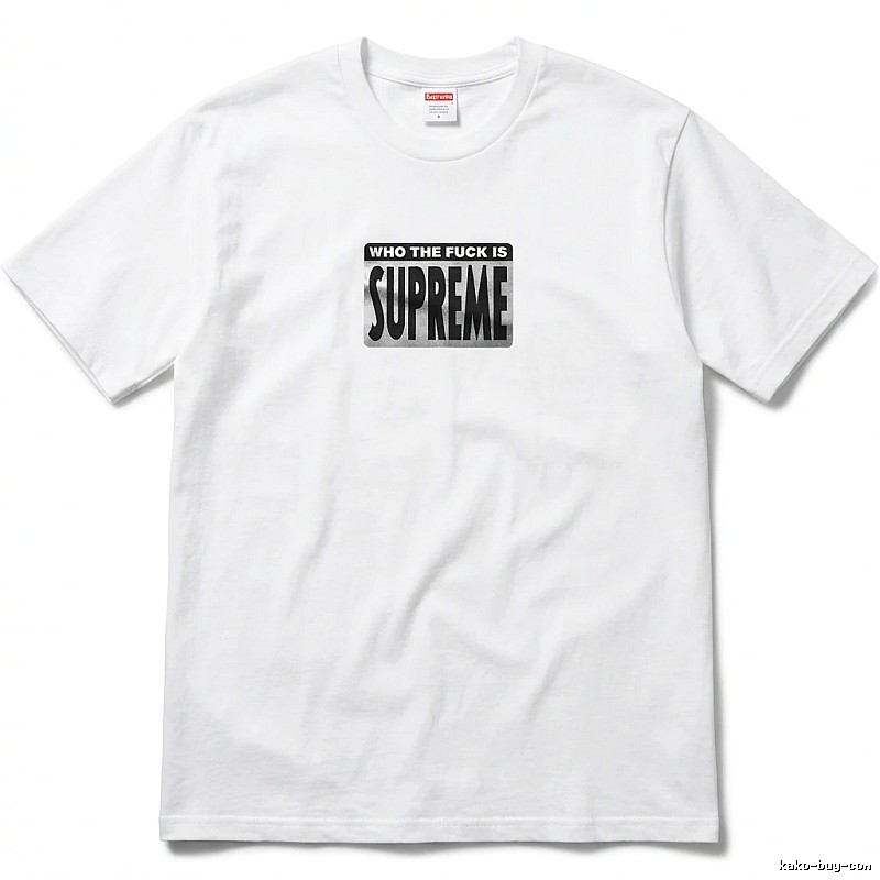 Supreme - printed trendy brand white T - shirt