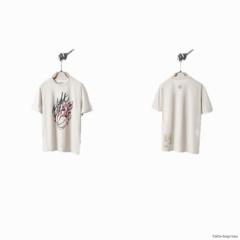 Travis Scott Cactus Co-branded Street-style Off-white T-shirt