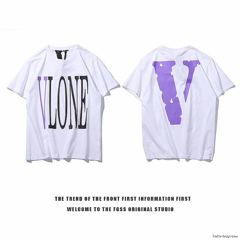 Vlone Compact Logo T-shirt Black Purple Vlone for Smart Casual Looks
