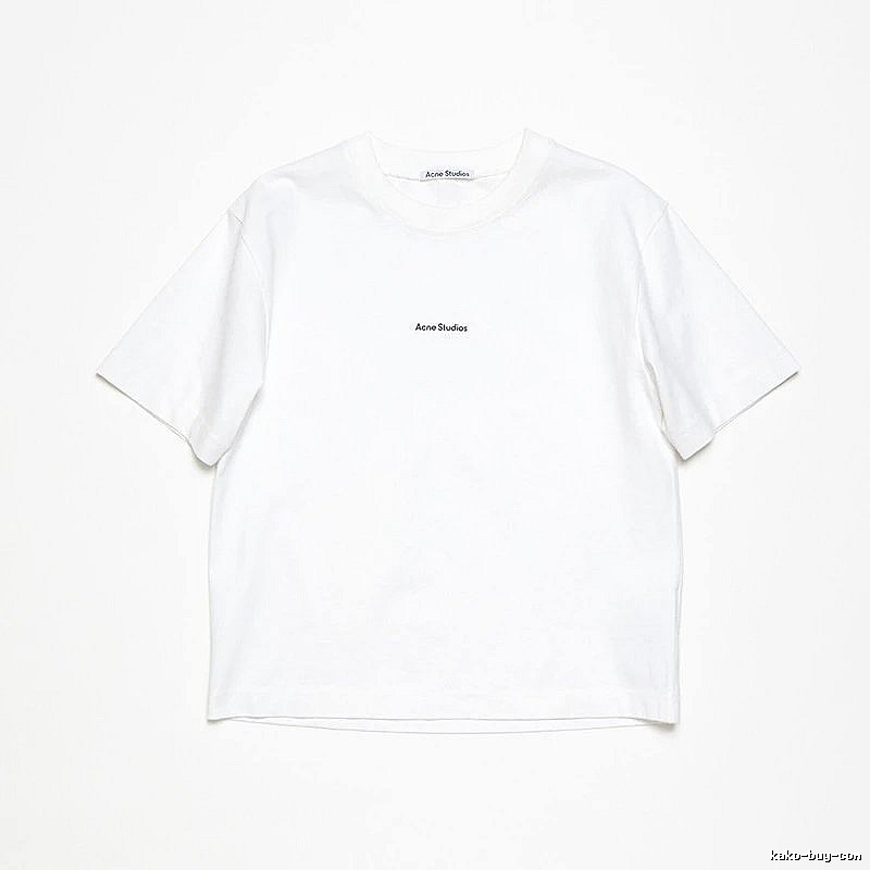 Acne Studios 2090-80 White Style Ac908042 Stockholm Logo T-Shirt Statement Graphic