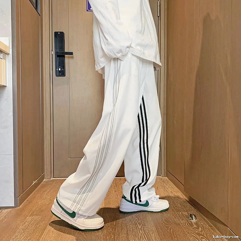 Adidas Casual Track pants Black Relaxed Three for Streetwear Looks