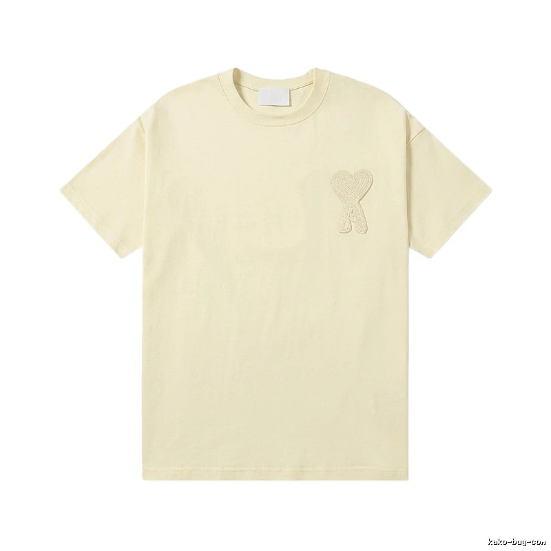 AMI Love Embroidery Simple Style T-shirt