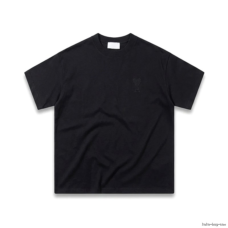AMI Love Simple Style Black T-shirt