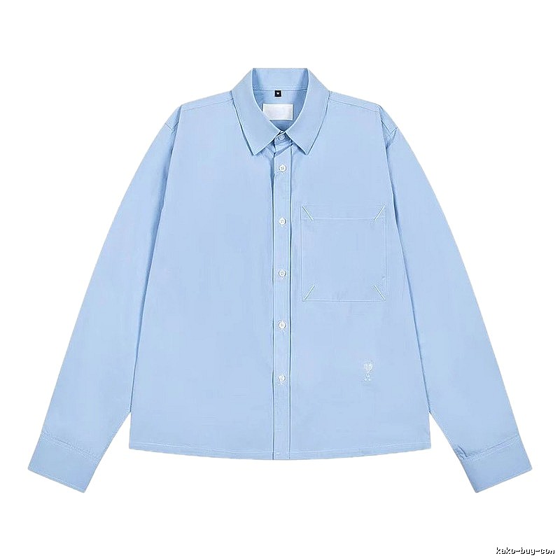 AMI minimalist style light blue shirt