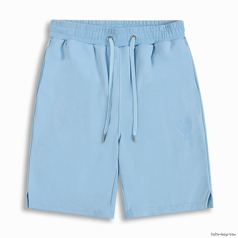AMI minimalist style light blue shorts
