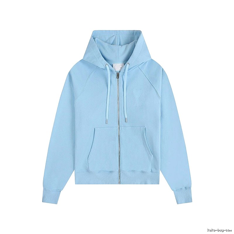 AMI minimalist style light blue sweatshirt