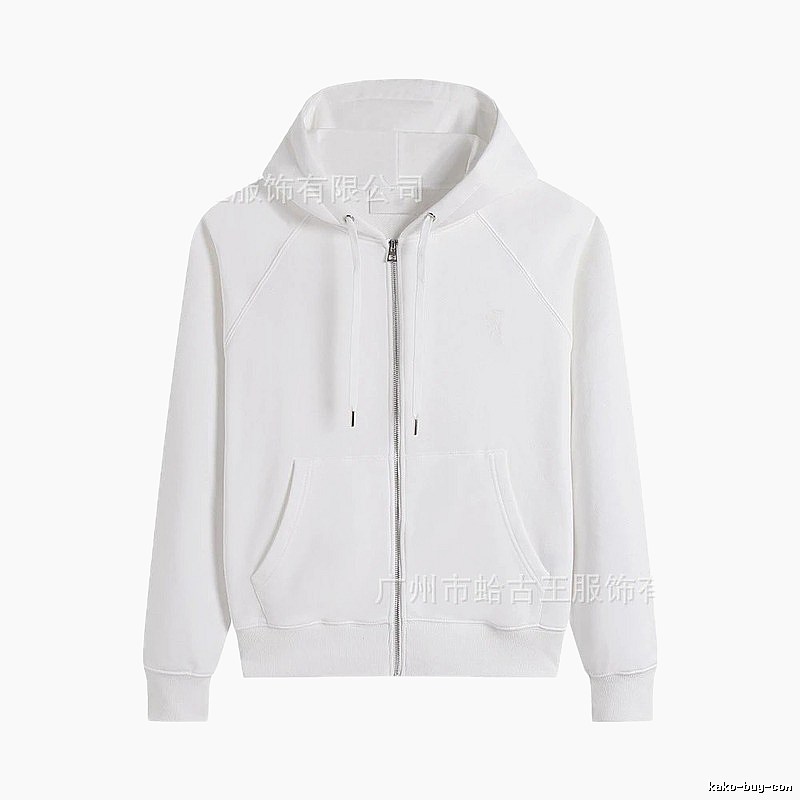 AMI minimalist style white hoodie