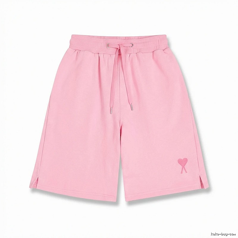 AMI pink shorts in a cute and casual style