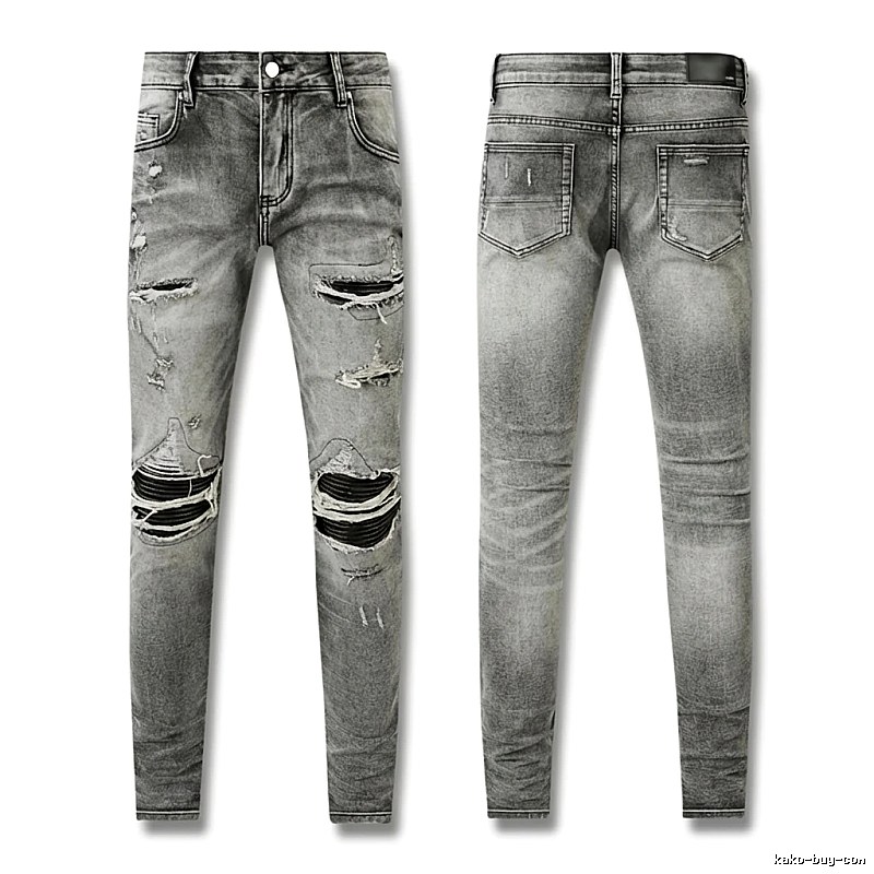 AMI Ripped Trendy Brand Jeans