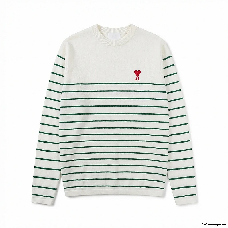 AMI striped white sweater