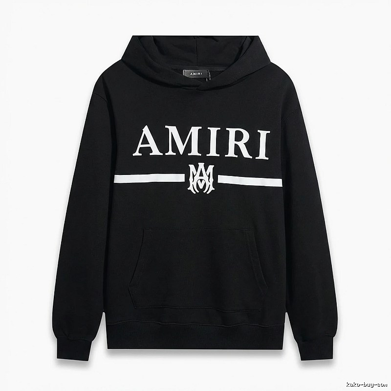 AMIRI Letter Print Black Sweatshirt