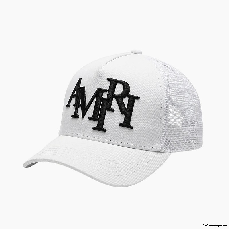 AMIRI Letter Style White Cap