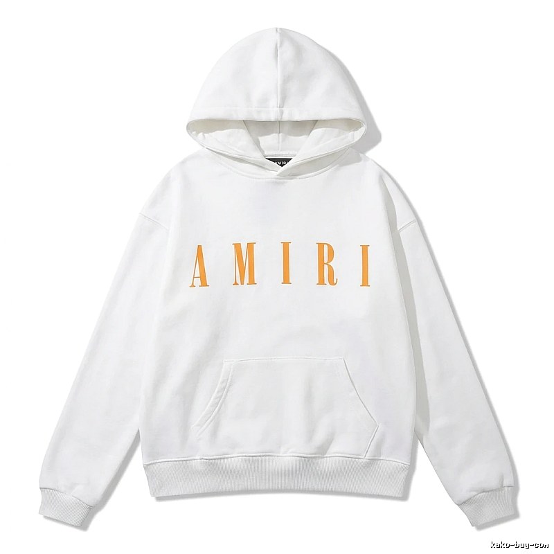 AMIRI letter trendy brand white sweatshirt
