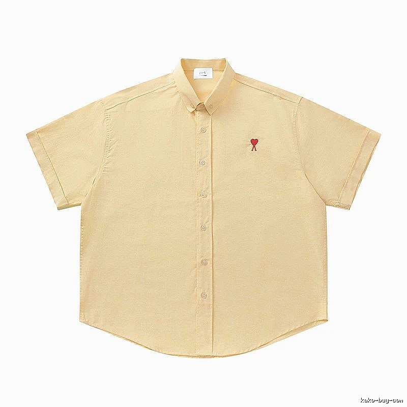 Ami's simple and loving style yellow shirt
