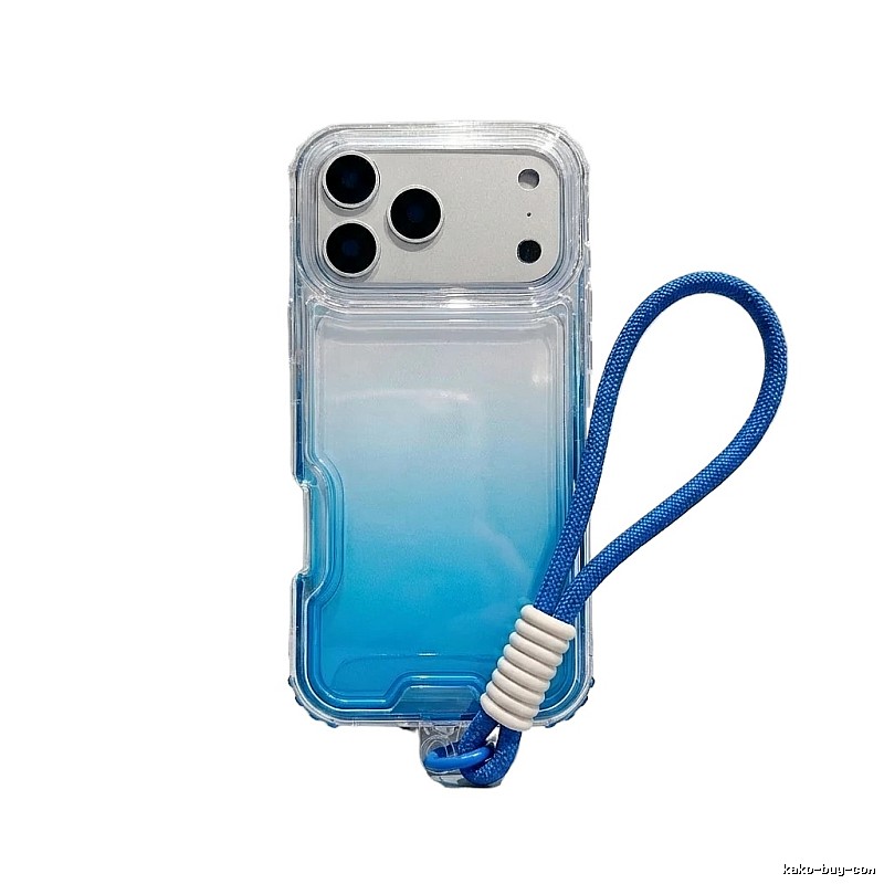 Apple Gradient Trendy Blue Phone Case