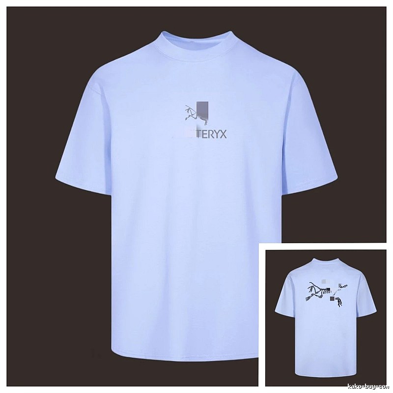 Arc'teryx Bone Logo Outdoor Casual Light Blue T-Shirt
