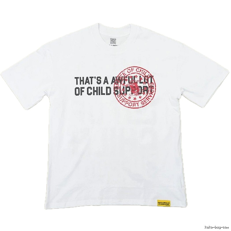 Awful Lot Stamped Street-Style White T-Shirt