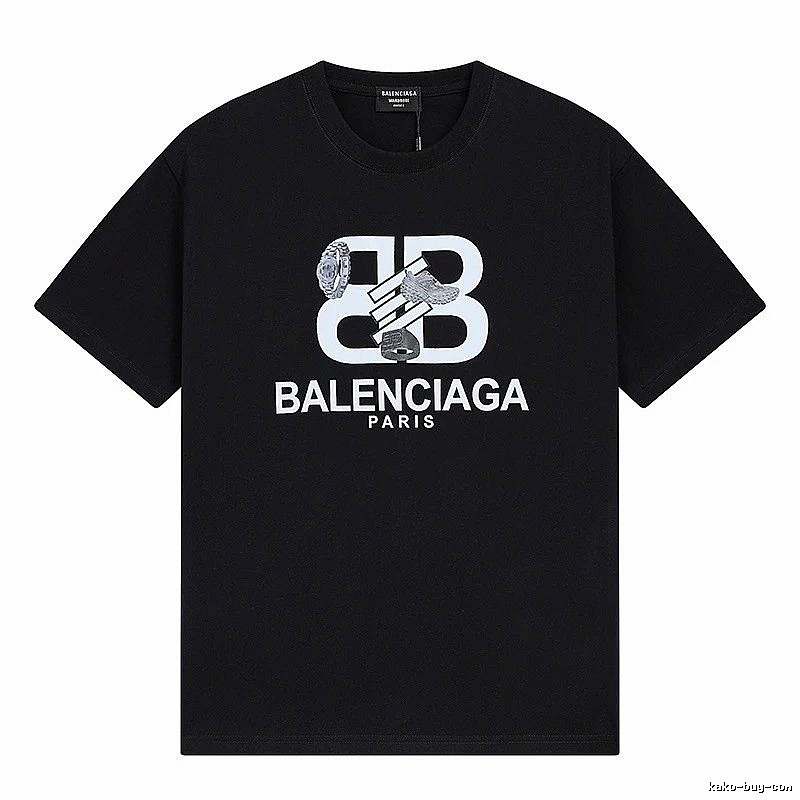 Balenciaga BB Print Short-sleeve Shirt