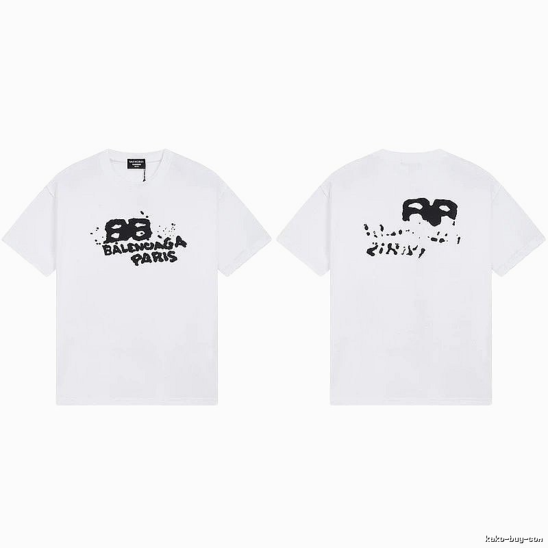Balenciaga BB Print White T-shirt