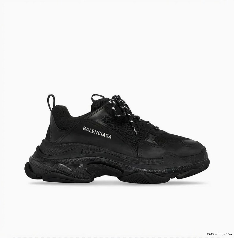Balenciaga dad-style black shoes