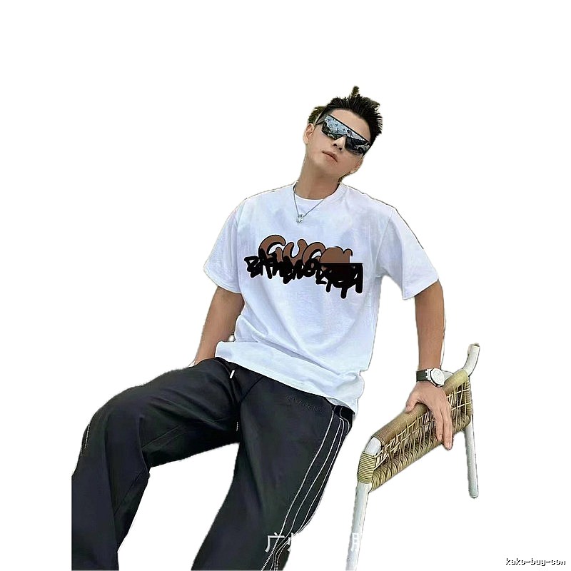 Balenciaga Graffiti Street Style White T-shirt