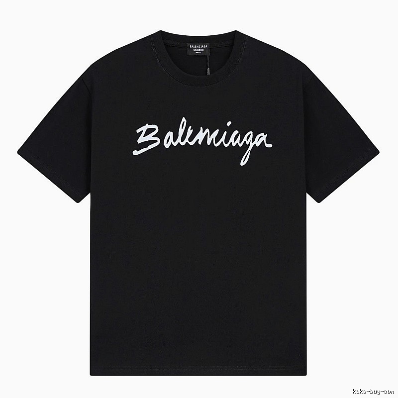 Balenciaga minimalist style black T-shirt