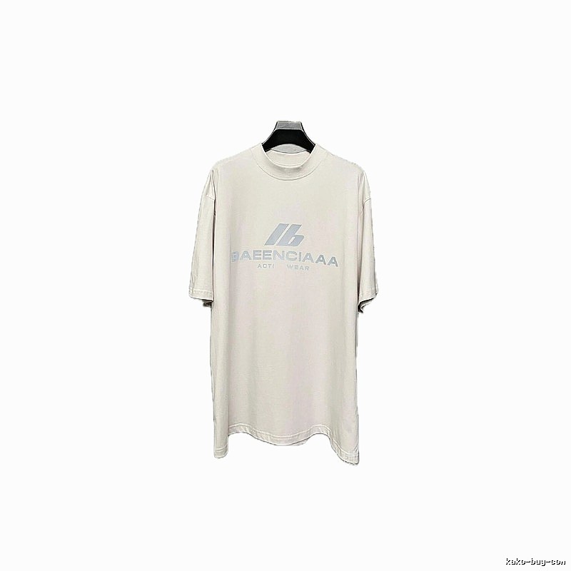 Balenciaga minimalist style off-white T-shirt