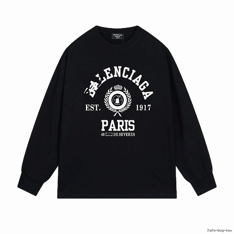 Balenciaga retro black long-sleeve