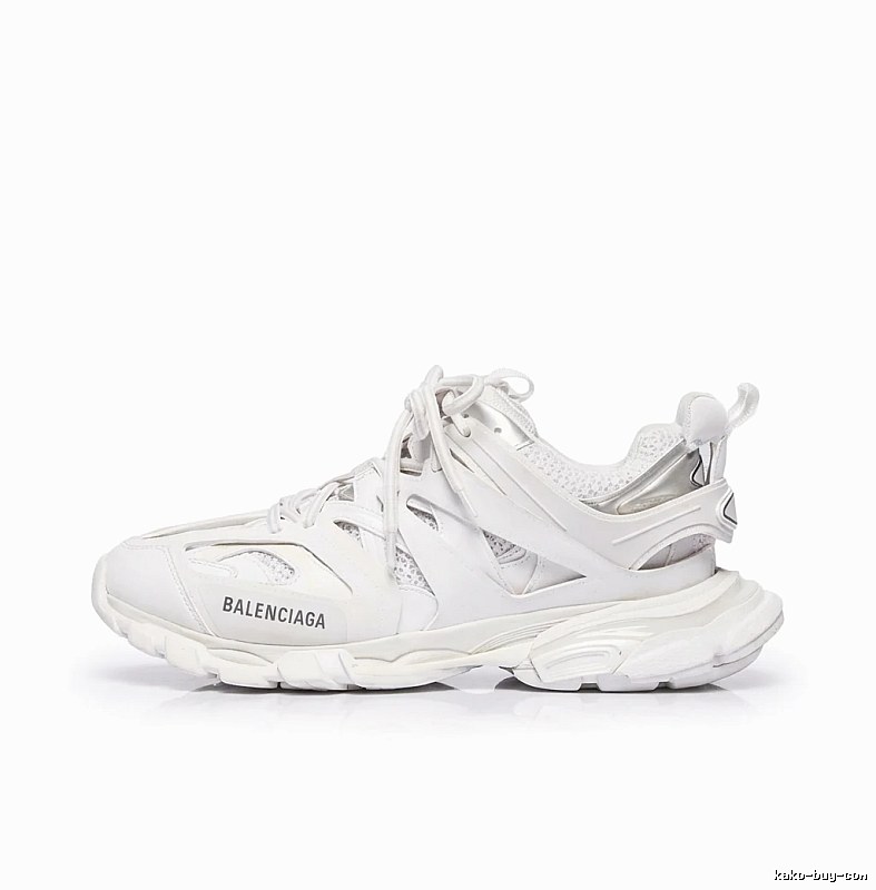 Balenciaga retro-style white shoes