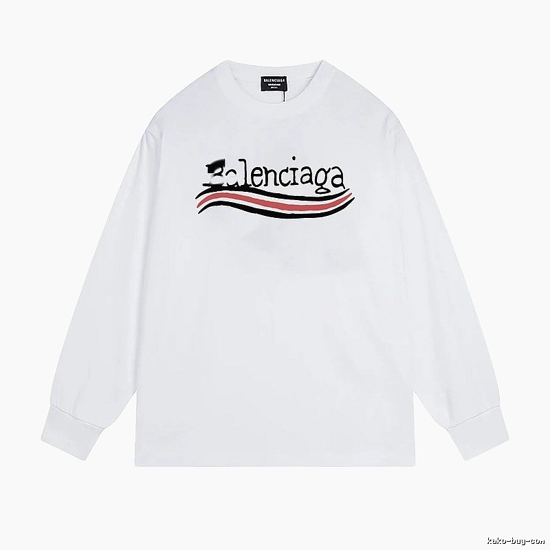 Balenciaga striped white long-sleeve