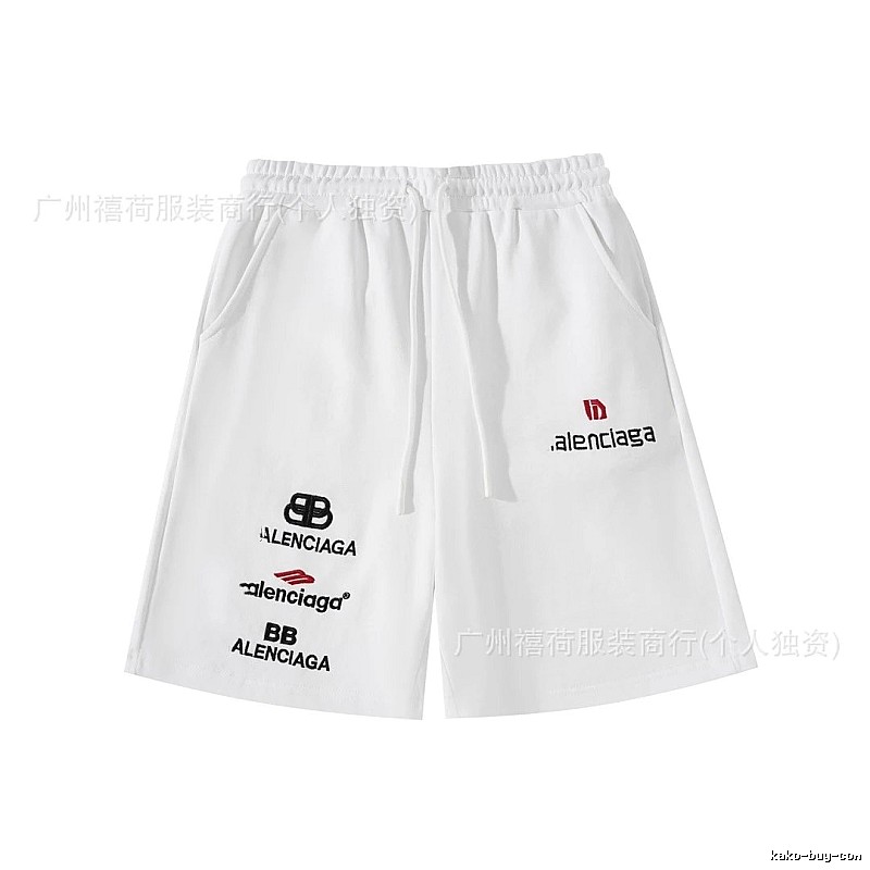 Balenciaga trendy white shorts
